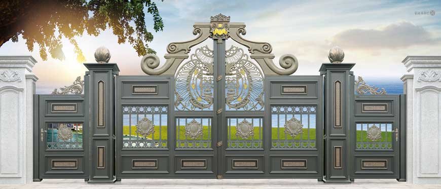 铝艺大门 - 卢浮魅影·皇冠LHG-17102