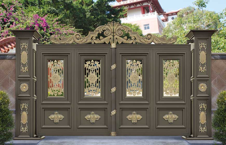 铝艺大门 - 卢浮魅影·皇冠LHG-17118