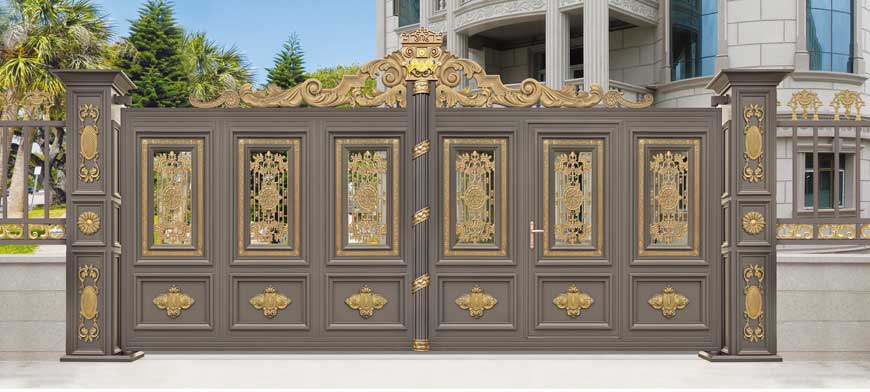 铝艺大门 - 卢浮魅影·皇冠LHZ-18117
