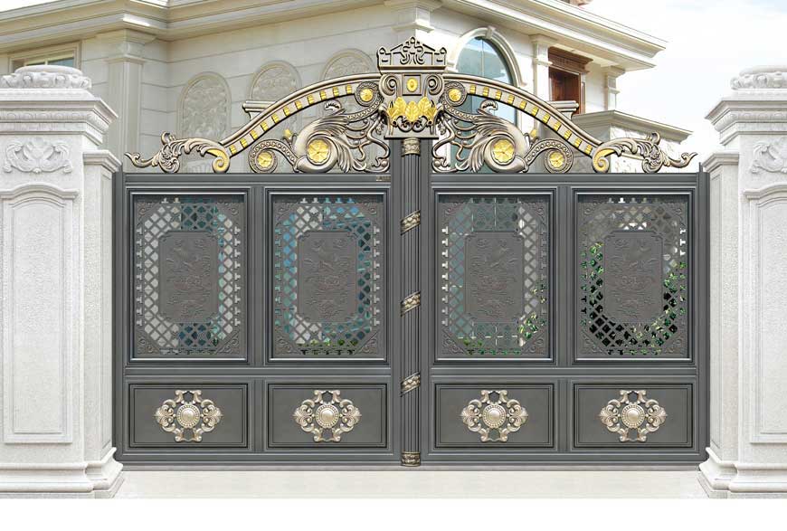 铝艺大门 - 卢浮魅影·皇家LHJ-17121