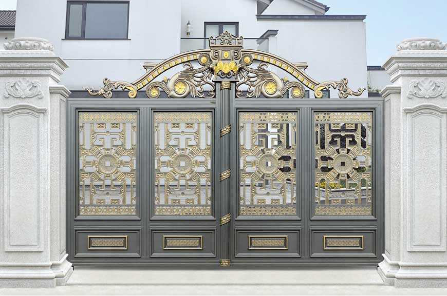 铝艺大门 - 卢浮魅影·皇家LHJ-17122