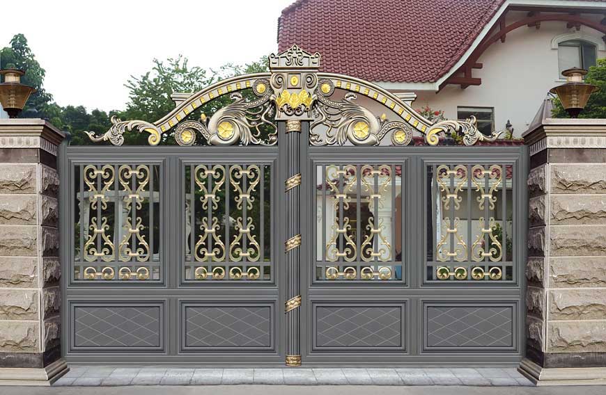 铝艺大门 - 卢浮魅影·皇家LHJ-17125