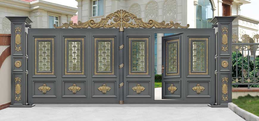 铝艺大门 - 卢浮魅影·皇族LHZ-18116