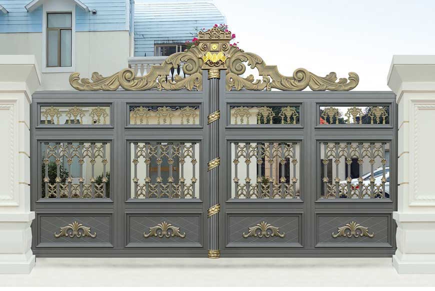 铝艺大门 - 卢浮魅影·皇族LHZ-18119